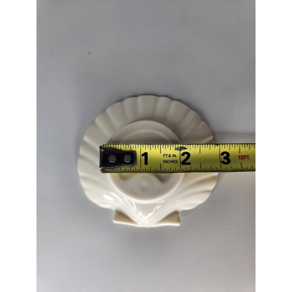Gorgeous Vintage Lenox Sea Shell Scallop Shape All Purpose Dish 4” Set of 3 - Picture 6 of 6